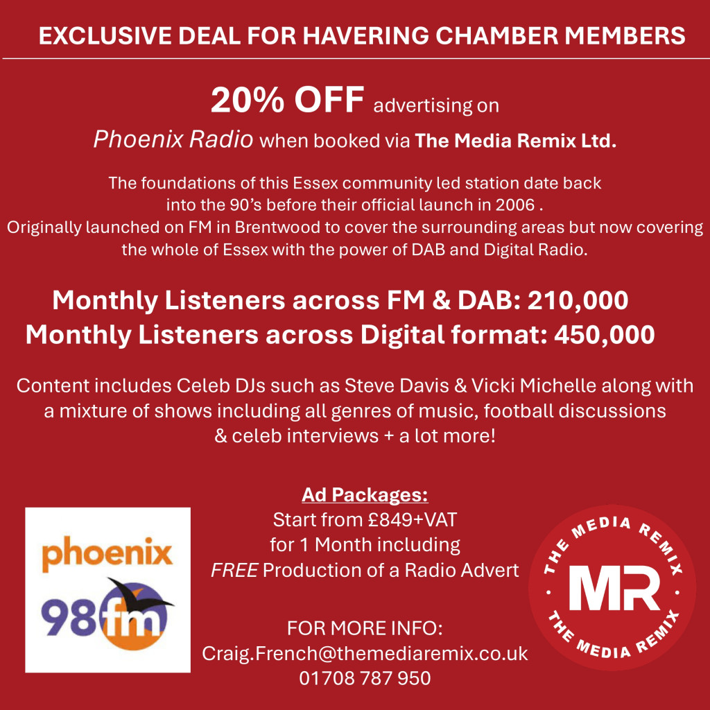 Chamber member The Media Remix offers 20% off Phoenix FM